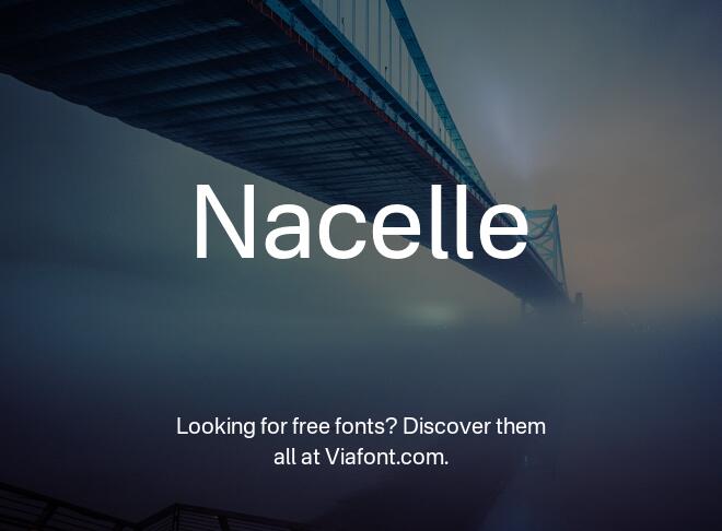 Nacelle Font