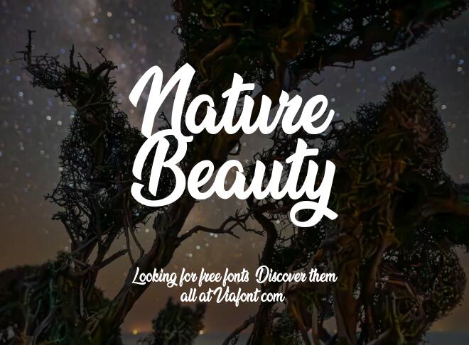 Nature Beauty Font