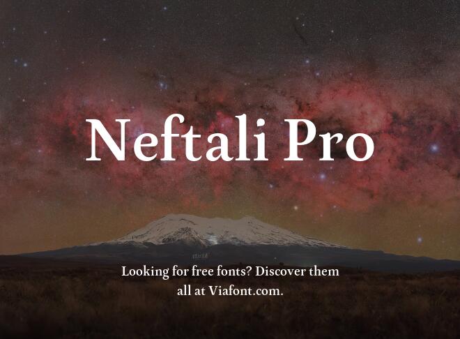 Neftali Pro Font