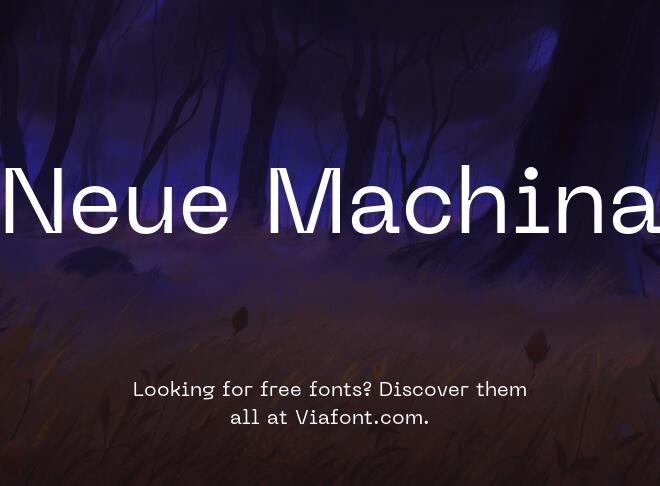 Neue Machina Font
