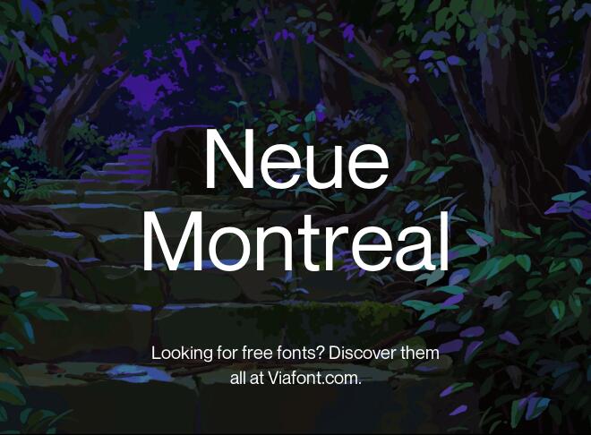 Neue Montreal Font