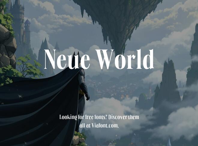 Neue World Font