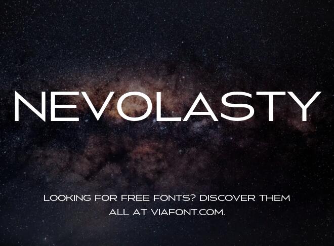 Nevolasty Font