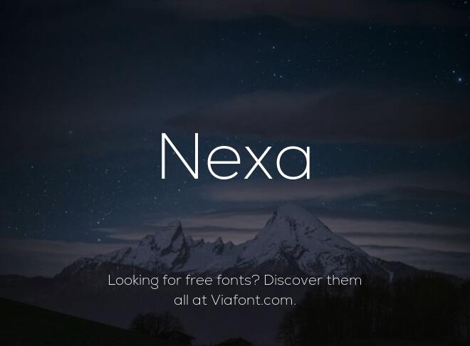 Nexa Font
