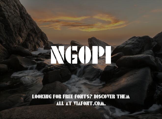 Ngopi Font