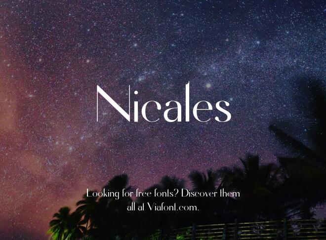 Nicales Font