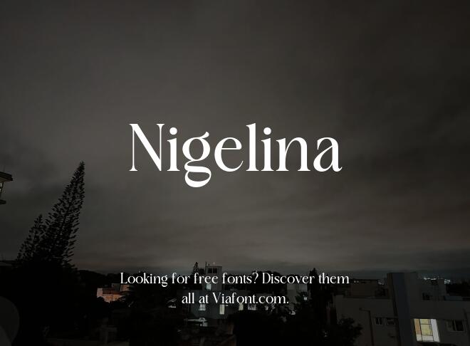 Nigelina Font