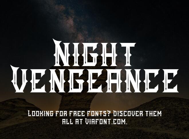 Night Vengeance Font