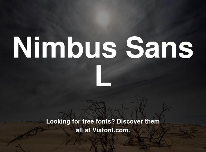 Nimbus Sans L Font