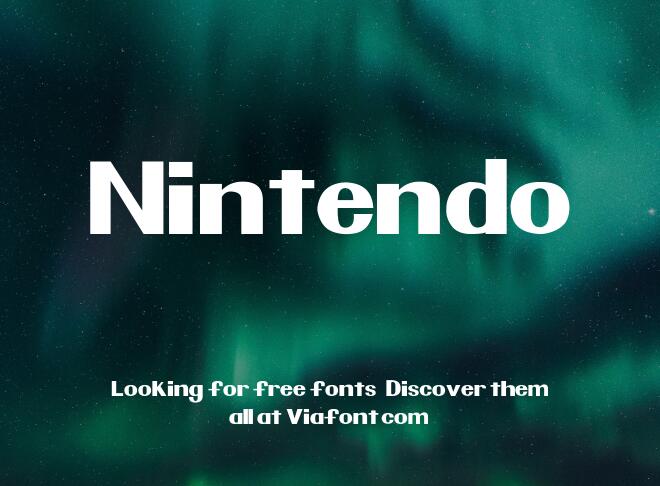 Nintendo Font
