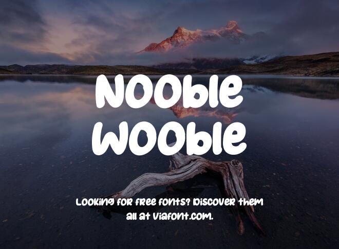 Nooble Wooble Font