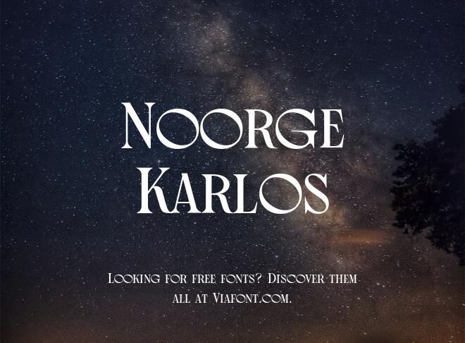 Noorge Karlos Font