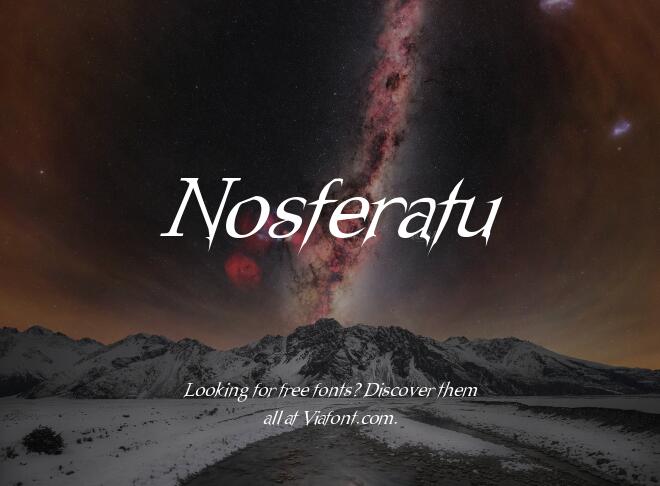 Nosferatu Font