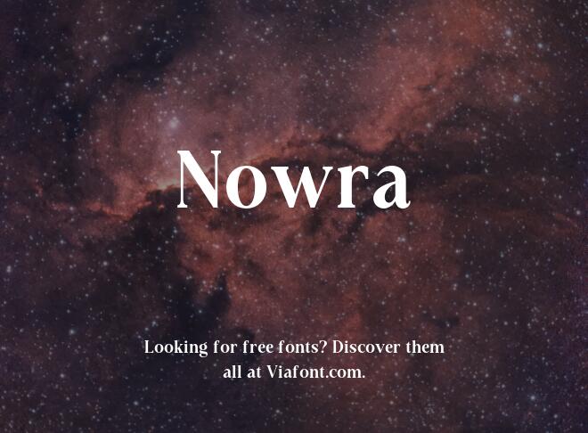 Nowra Font
