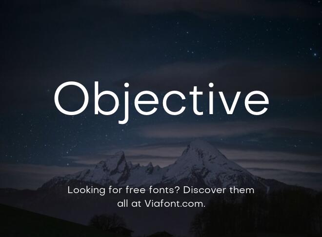 Objective Font