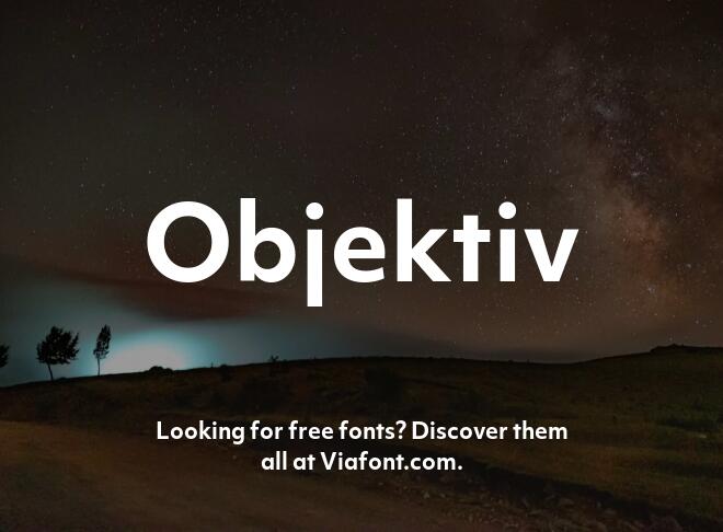 Objektiv Font