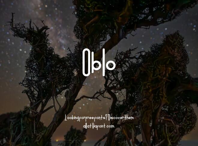 Oblo Font Family