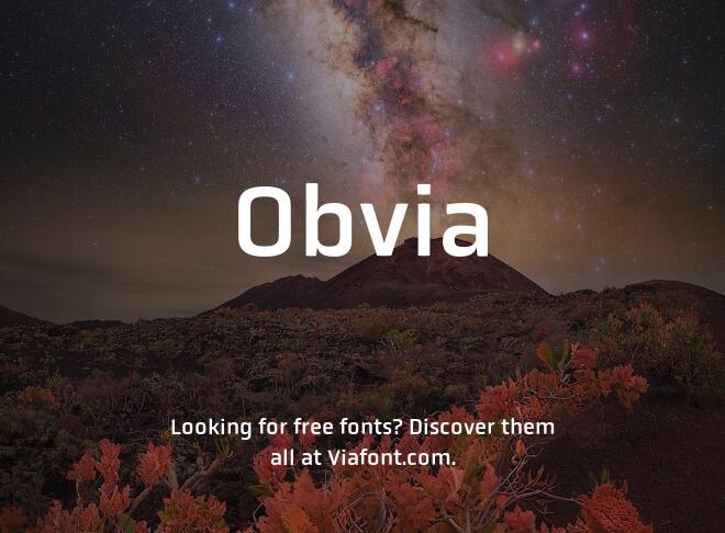 Obvia Font
