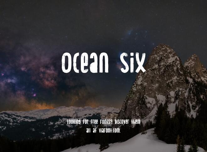 Ocean Six Font