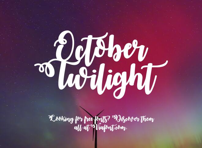 October Twilight Font