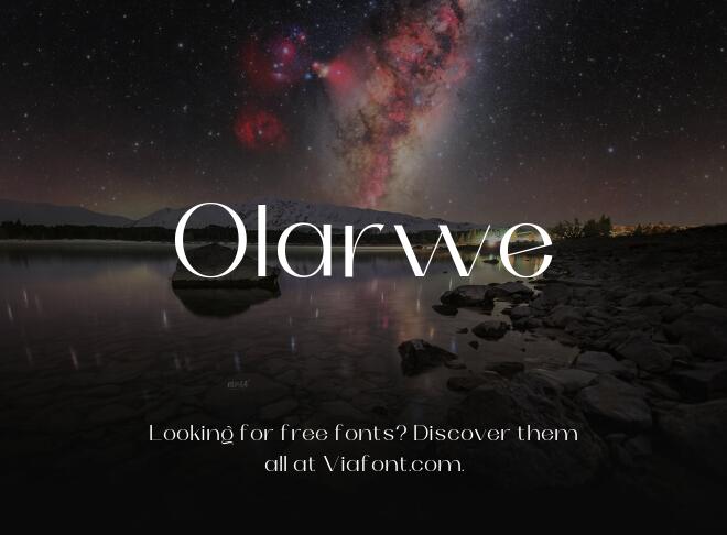 Olarwe Font