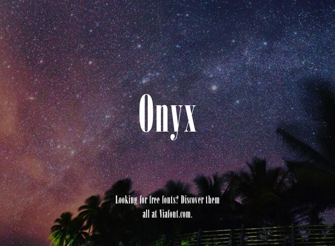 Onyx Font