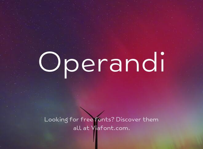 Operandi Font