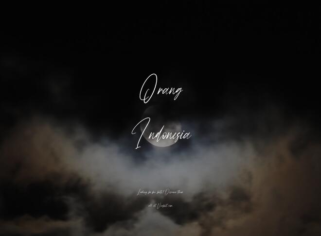 Orang Indonesia Font