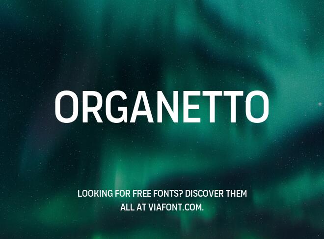 Organetto Font