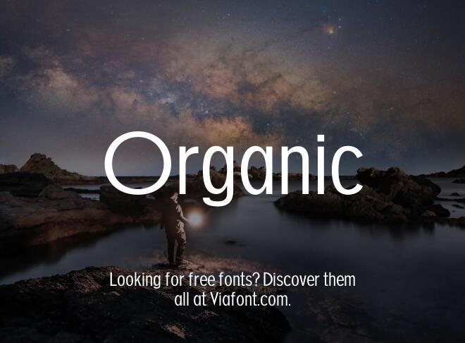 Organic Font