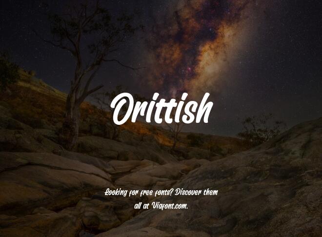 Orittish Font