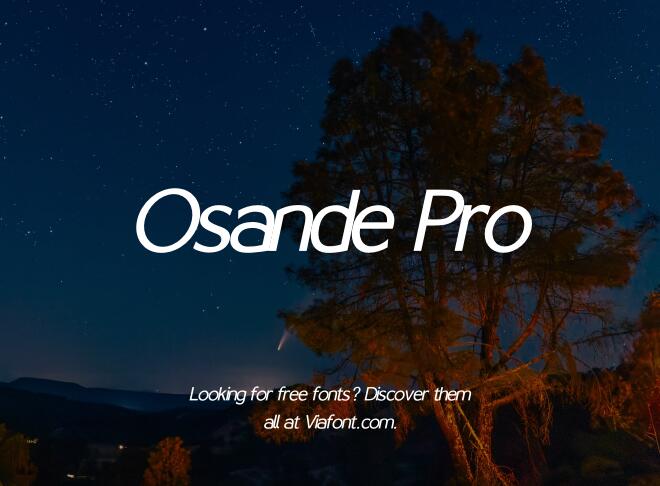 Osande Pro Font