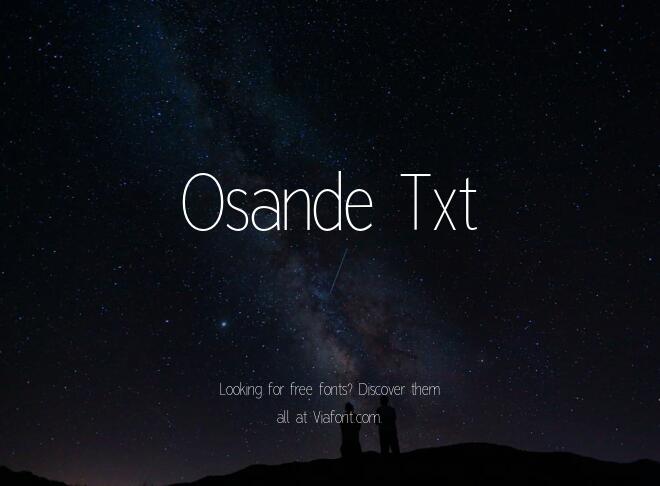 Osande Txt Font
