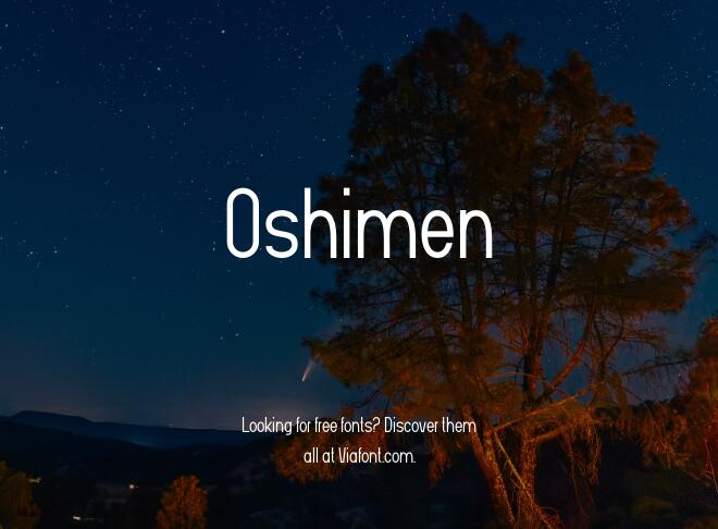 Oshimen Font