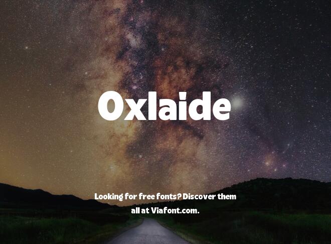 Oxlaide Font