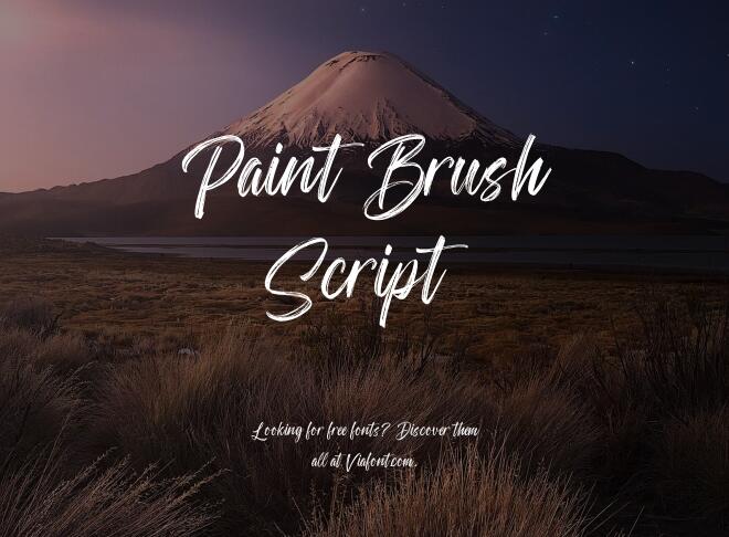 Paint Brush Script Font