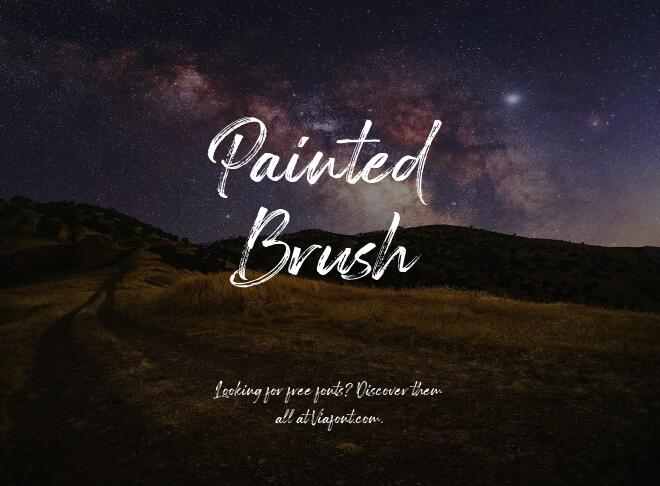 Painted Brush Font