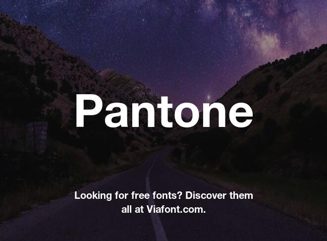 Pantone Font