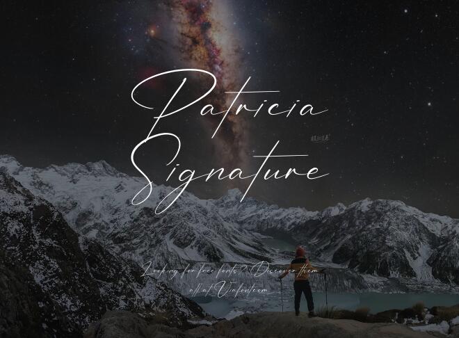 Patricia Signature Font