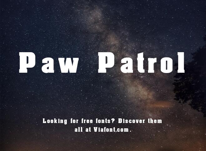 Paw Patrol Font