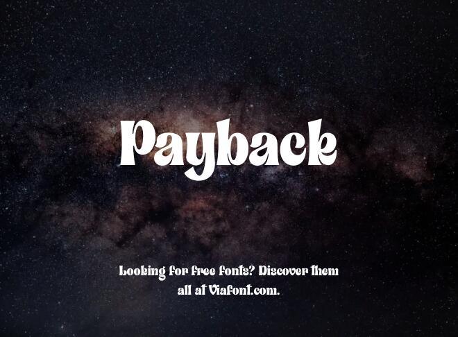 Payback Font
