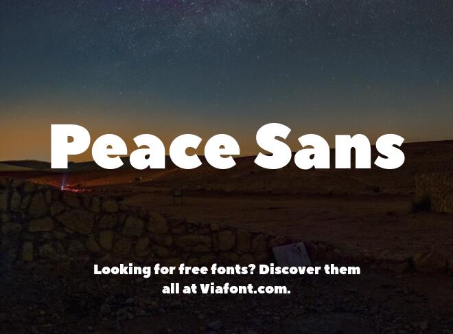 Peace Sans Font