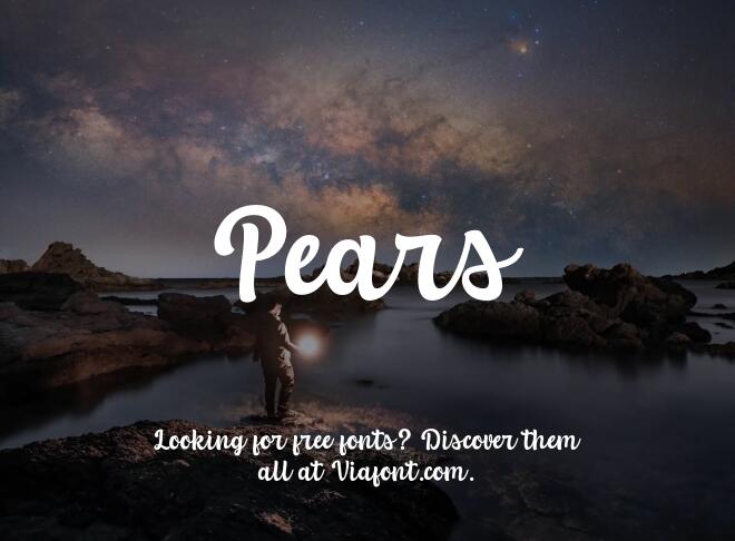 Pears Font