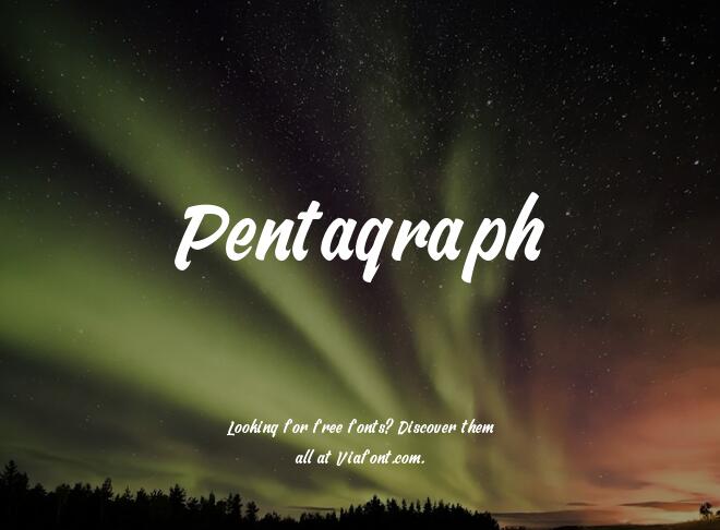 Pentagraph Font