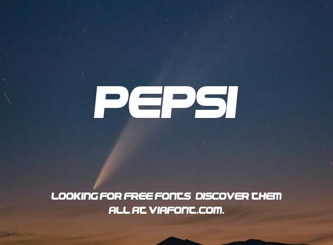 Pepsi Font