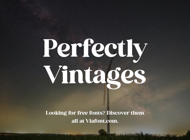 Perfectly Vintages Font