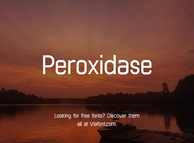 Peroxidase Font Family