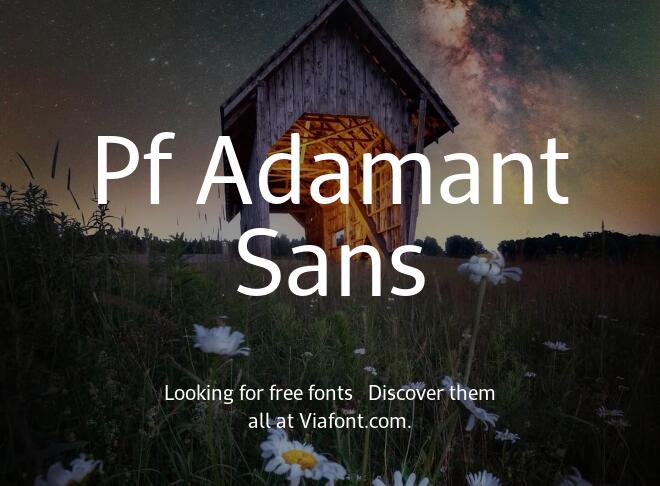 Pf Adamant Sans Font