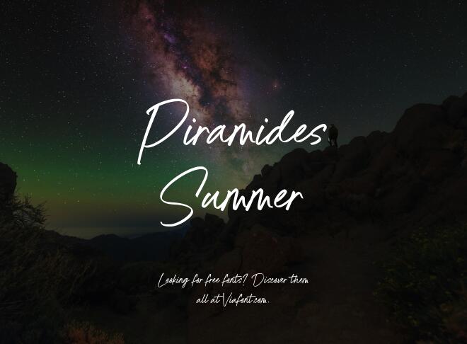 Piramides Summer Font
