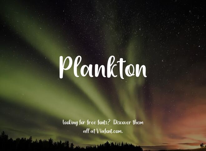 Plankton Font